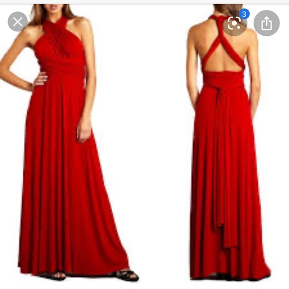 Von Vonni Multi way Gray Dress - Picture 6 of 13